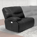 Parker House Spartacus Power Left Arm Facing Recliner in Black