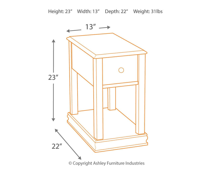 Breegin Chairside End Table - MI Hometown Furnishings (MI)*