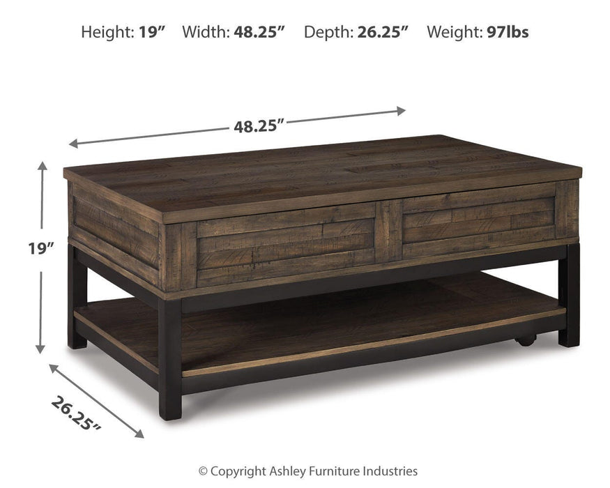 Johurst Coffee Table with Lift Top - MI Hometown Furnishings (MI)*