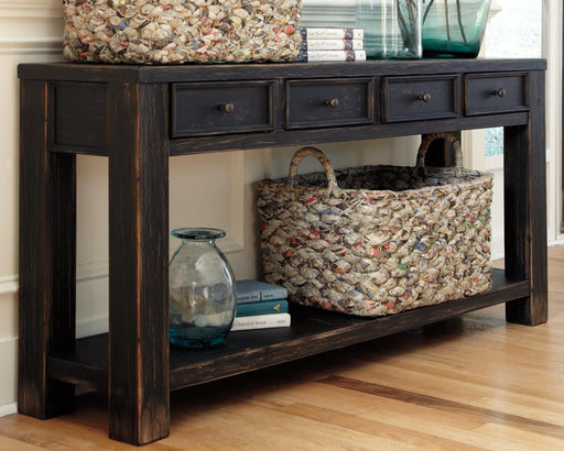 Gavelston Sofa/Console Table - MI Hometown Furnishings (MI)*