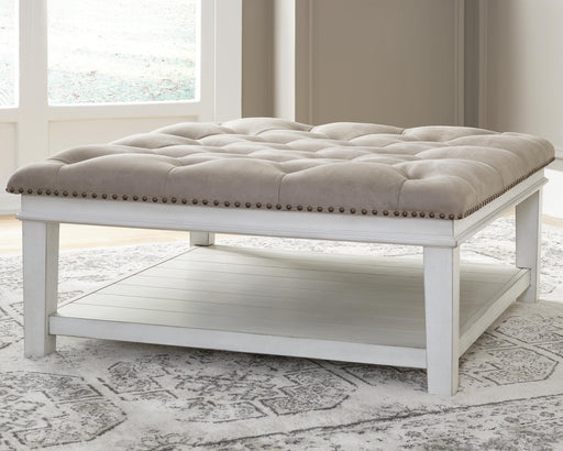Kanwyn Upholstered Ottoman Coffee Table - MI Hometown Furnishings (MI)*