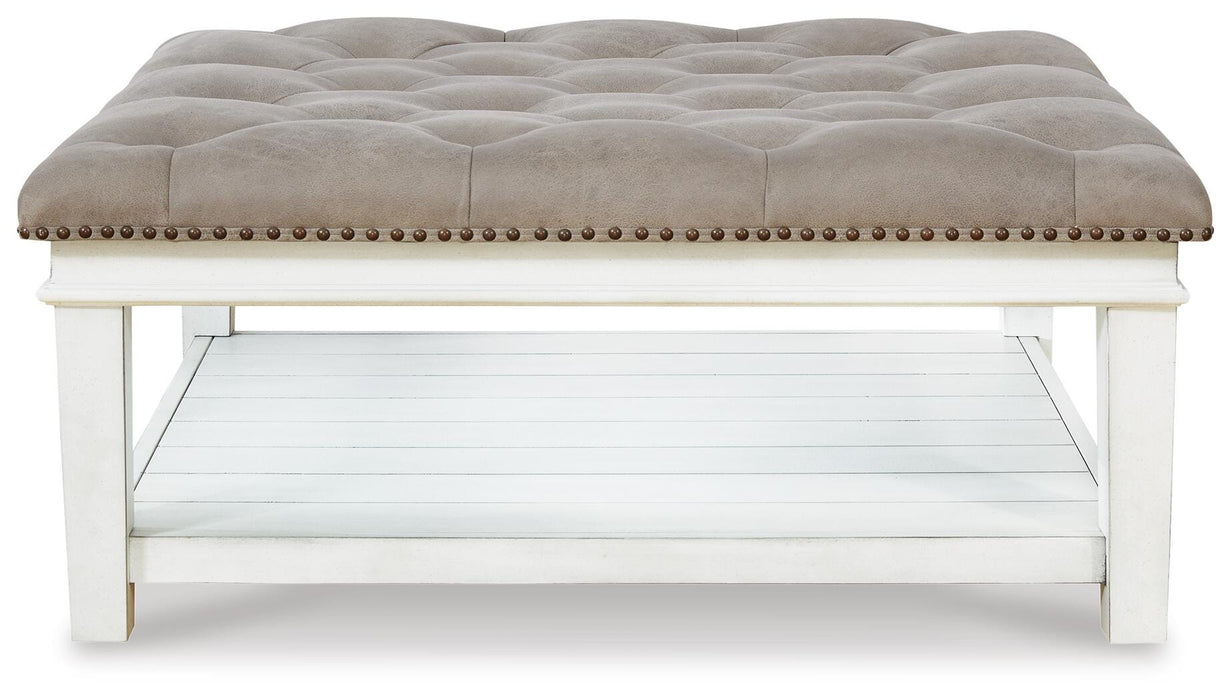 Kanwyn Upholstered Ottoman Coffee Table - MI Hometown Furnishings (MI)*