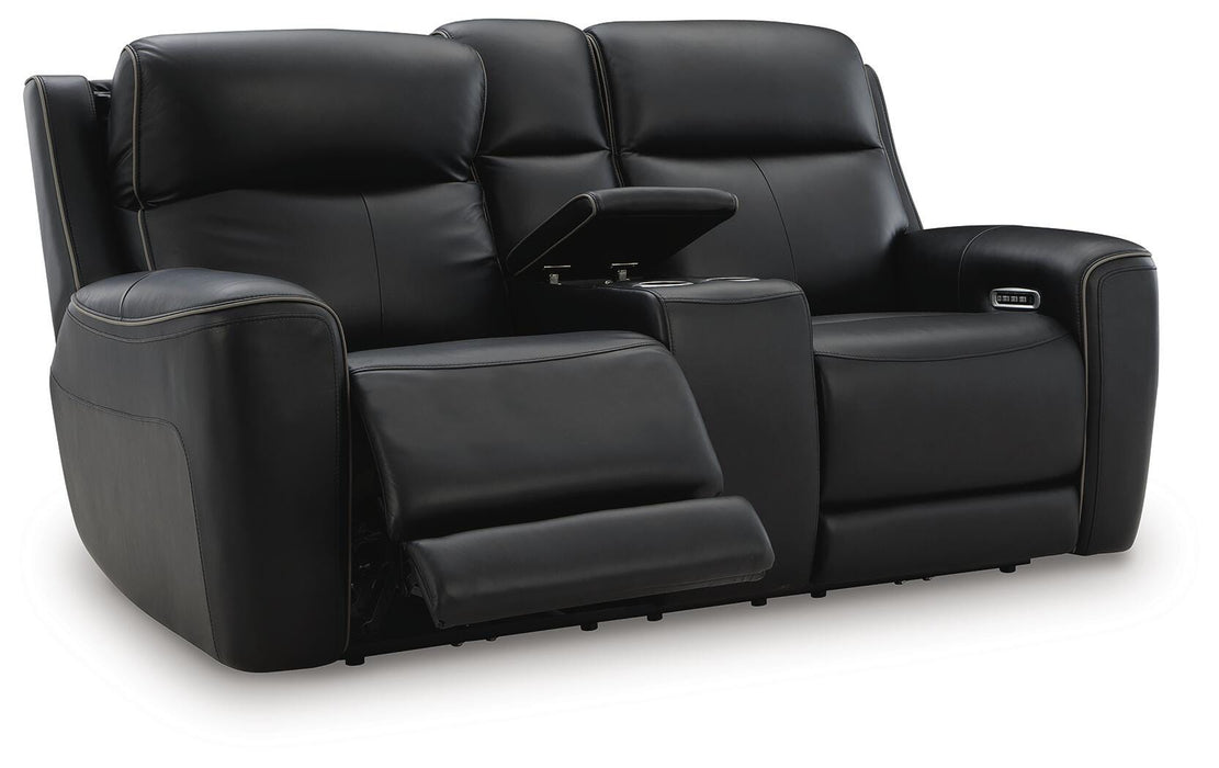 5Z-Relaxation Power Reclining Loveseat with Console - MI Hometown Furnishings (MI)*