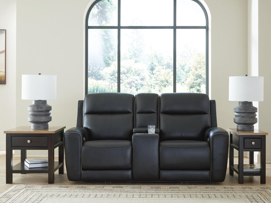 5Z-Relaxation Power Reclining Loveseat with Console - MI Hometown Furnishings (MI)*