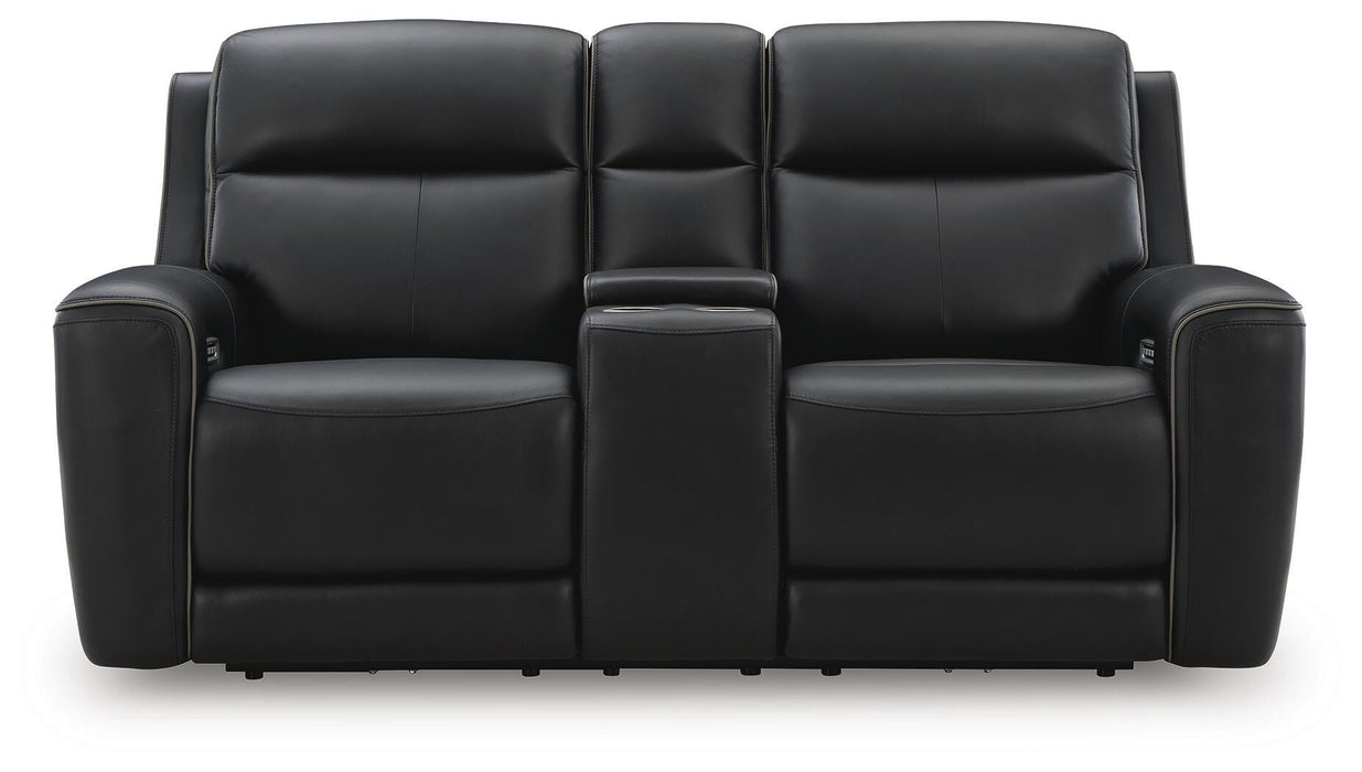 5Z-Relaxation Power Reclining Loveseat with Console - MI Hometown Furnishings (MI)*