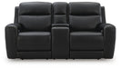 5Z-Relaxation Power Reclining Loveseat with Console - MI Hometown Furnishings (MI)*