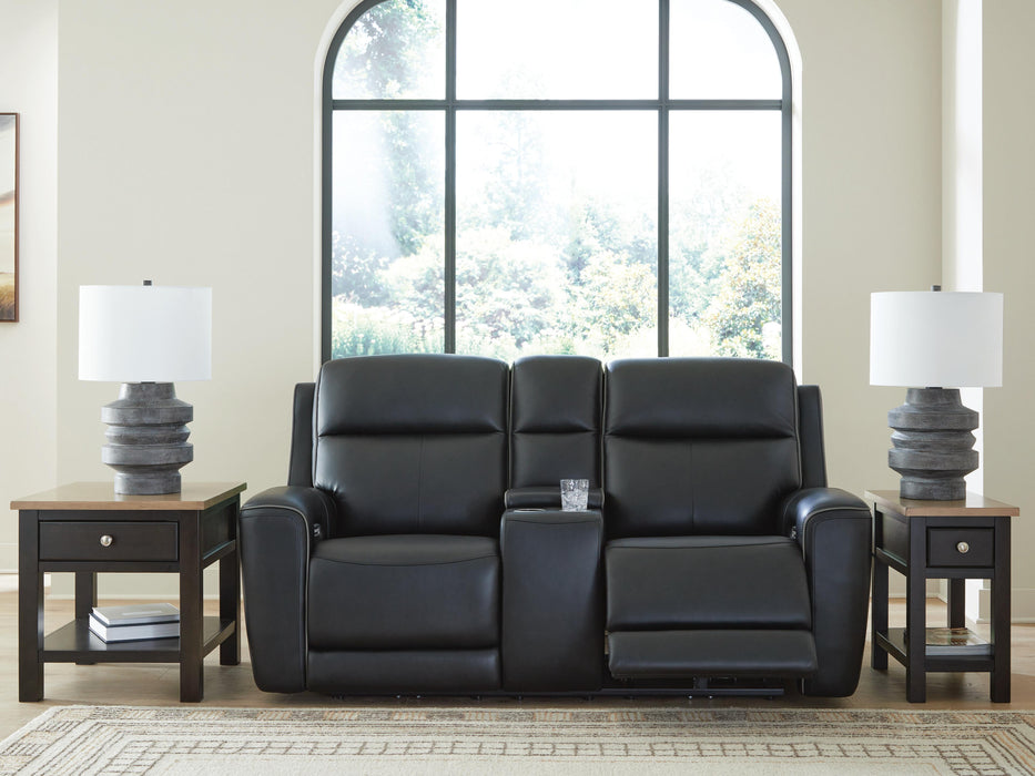 5Z-Relaxation Power Reclining Loveseat with Console - MI Hometown Furnishings (MI)*