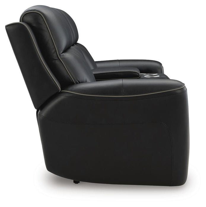 5Z-Relaxation Power Reclining Loveseat with Console - MI Hometown Furnishings (MI)*