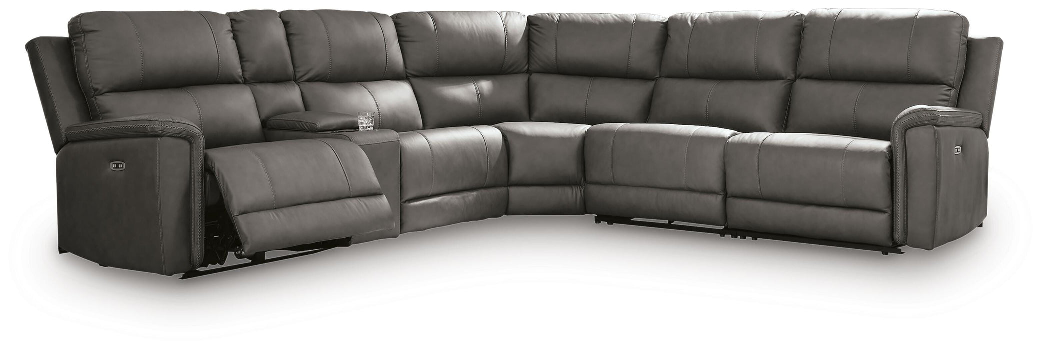 Bleckley Power Reclining Sectional - MI Hometown Furnishings (MI)*
