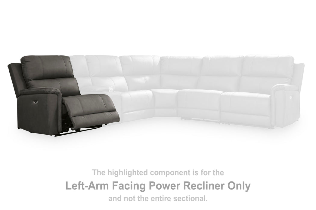 Bleckley Power Reclining Sectional - MI Hometown Furnishings (MI)*