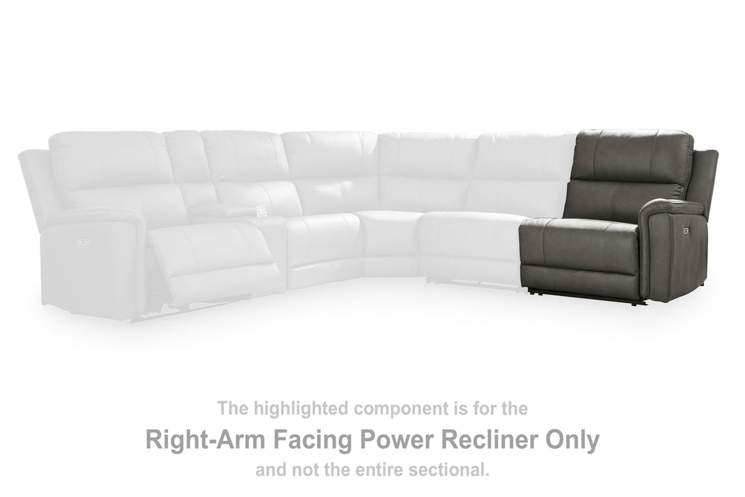 Bleckley Power Reclining Sectional - MI Hometown Furnishings (MI)*