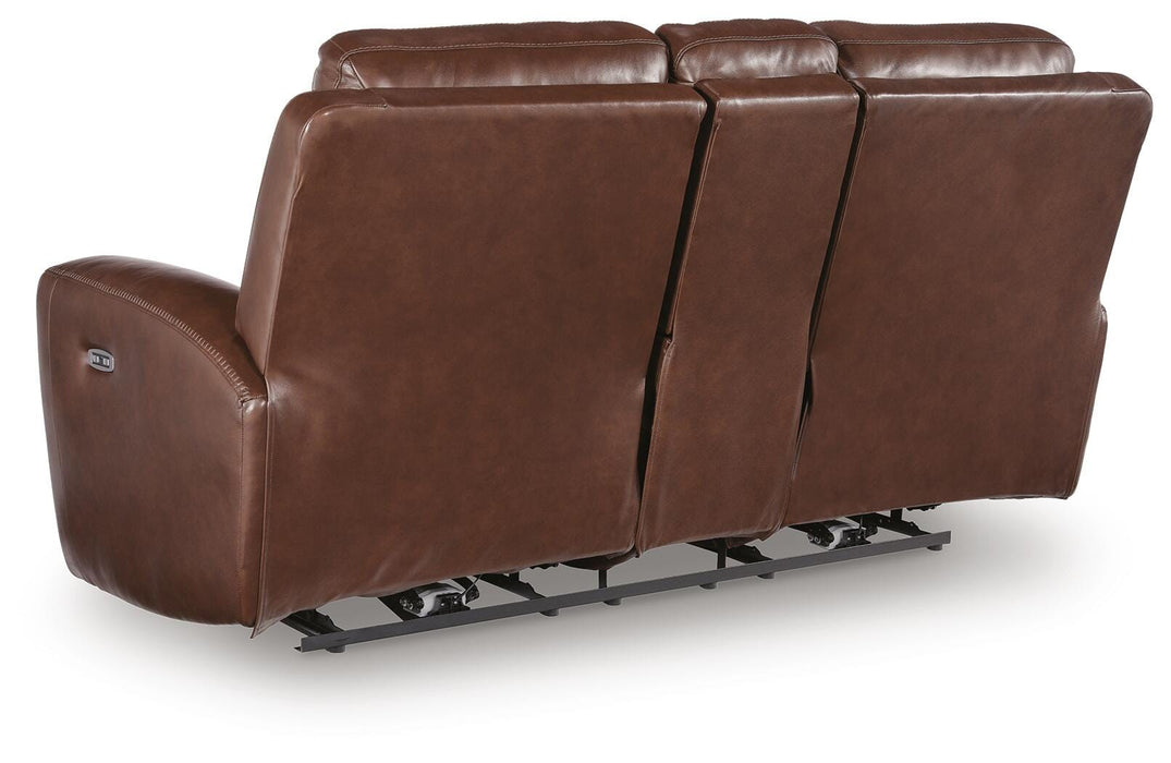 Next Move Power Reclining Loveseat with Console - MI Hometown Furnishings (MI)*