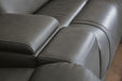 5Z - Pittson Power Reclining Sectional Loveseat with Console - MI Hometown Furnishings (MI)*