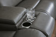 5Z - Pittson Power Reclining Sectional Loveseat with Console - MI Hometown Furnishings (MI)*