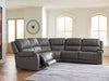 5Z - Pittson Power Reclining Sectional - MI Hometown Furnishings (MI)*