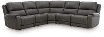 5Z - Pittson Power Reclining Sectional - MI Hometown Furnishings (MI)*