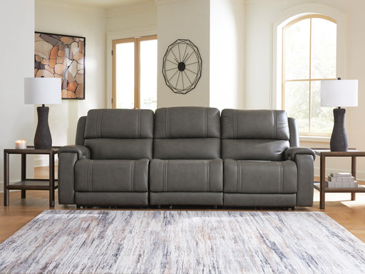 5Z - Pittson Power Sectional Reclining Sofa - MI Hometown Furnishings (MI)*