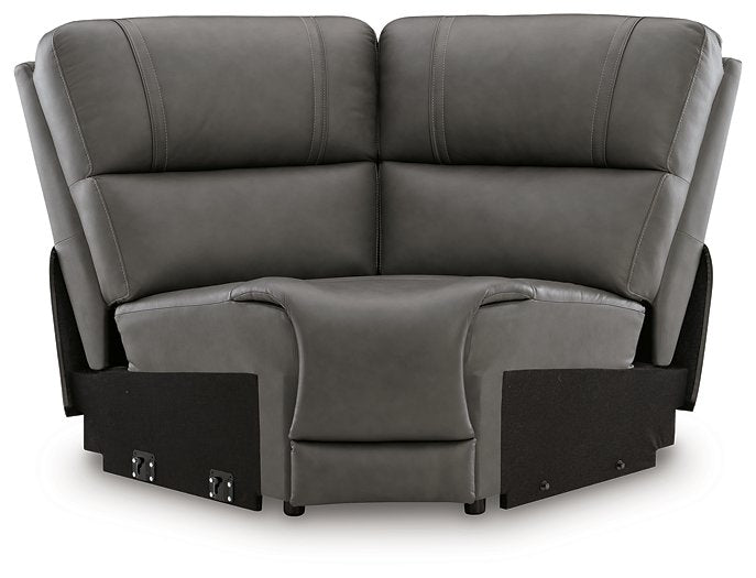 5Z - Pittson Power Reclining Sectional - MI Hometown Furnishings (MI)*