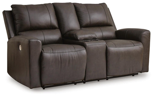 Boxmere Power Reclining Loveseat with Console - MI Hometown Furnishings (MI)*