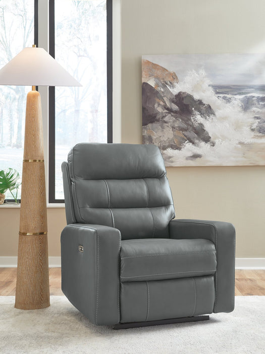 Pennacle Pier Power Recliner - MI Hometown Furnishings (MI)*