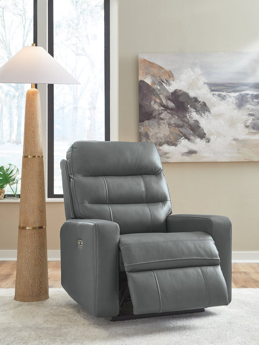 Pennacle Pier Power Recliner - MI Hometown Furnishings (MI)*