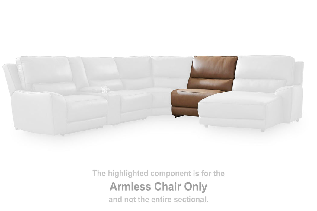 DeepWakes Reclining Sectional with Storage Console - MI Hometown Furnishings (MI)*
