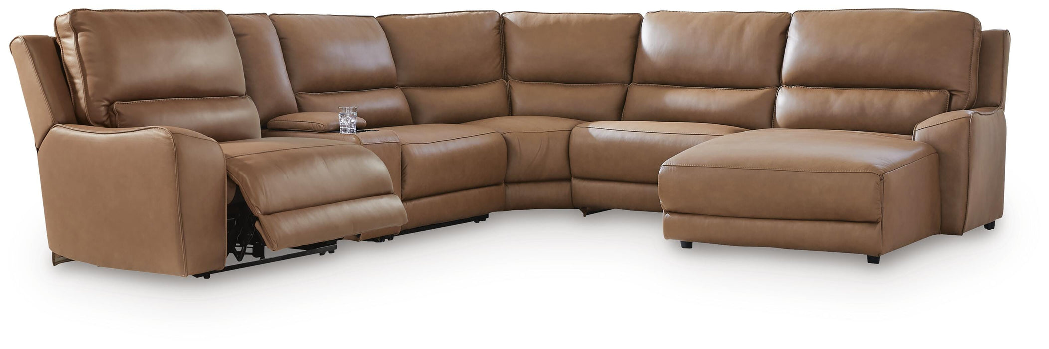 DeepWakes Power Reclining Sectional with Chaise - MI Hometown Furnishings (MI)*