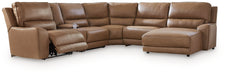 DeepWakes Power Reclining Sectional with Chaise - MI Hometown Furnishings (MI)*