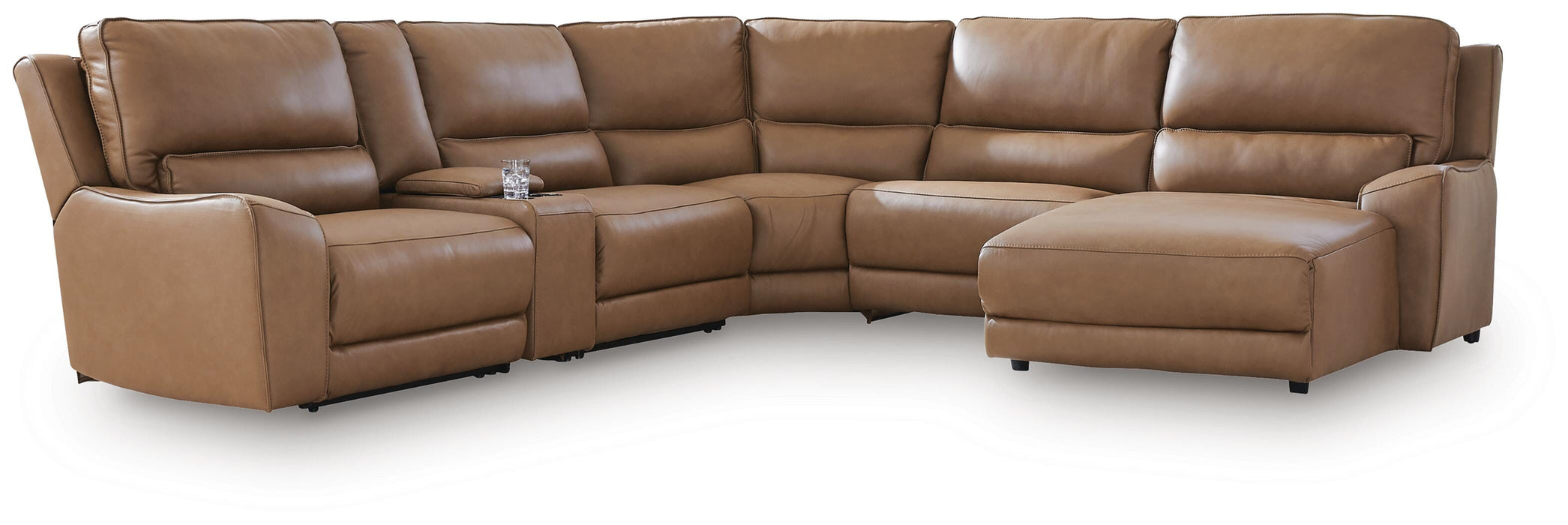 DeepWakes Power Reclining Sectional with Chaise - MI Hometown Furnishings (MI)*