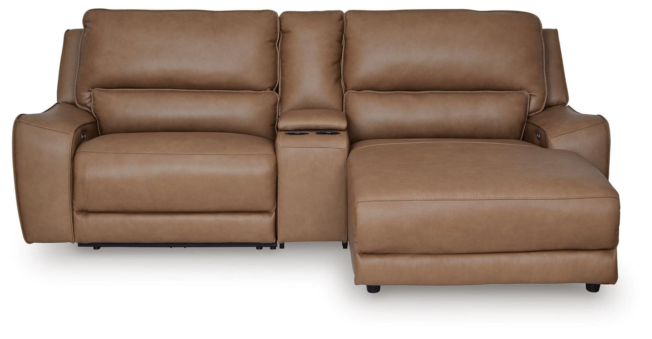 DeepWakes Power Reclining Sectional with Chaise - MI Hometown Furnishings (MI)*