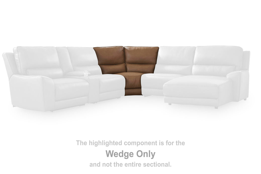 DeepWakes Reclining Sectional with Storage Console - MI Hometown Furnishings (MI)*