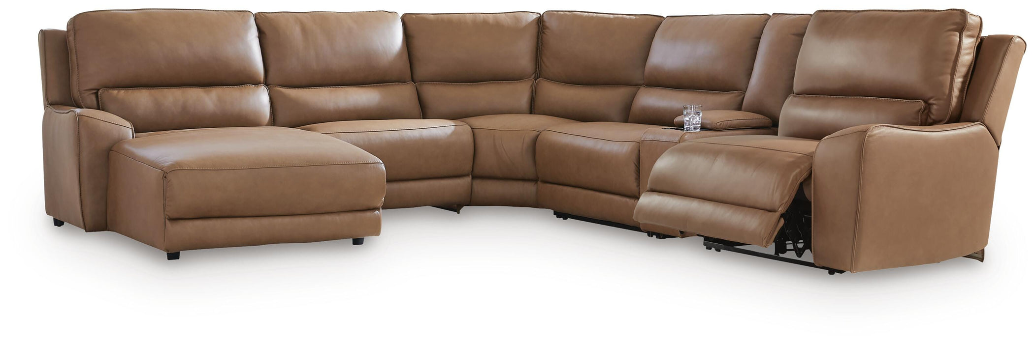 DeepWakes Power Reclining Sectional with Chaise - MI Hometown Furnishings (MI)*