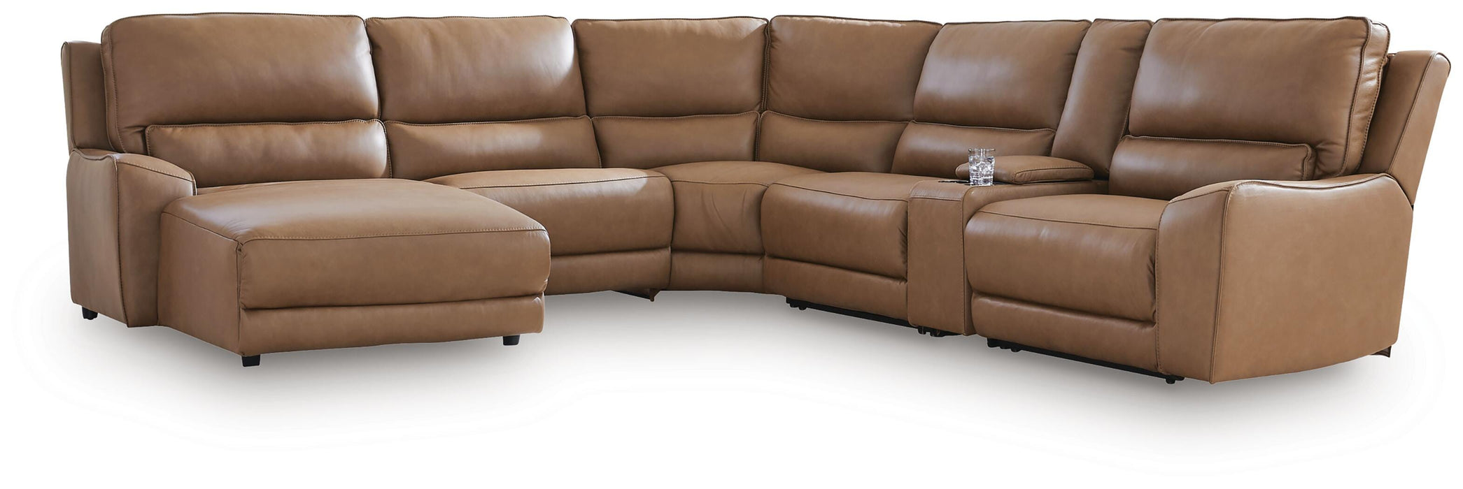 DeepWakes Power Reclining Sectional with Chaise - MI Hometown Furnishings (MI)*