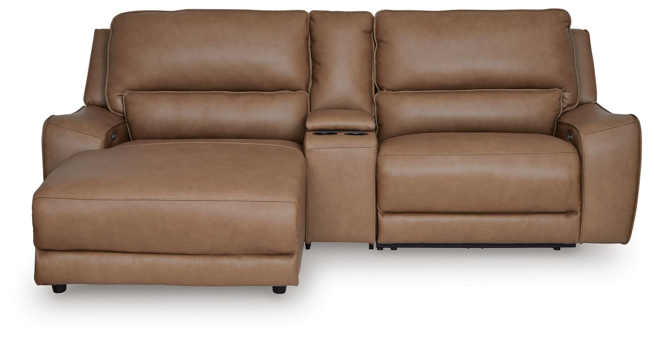 DeepWakes Power Reclining Sectional with Chaise - MI Hometown Furnishings (MI)*