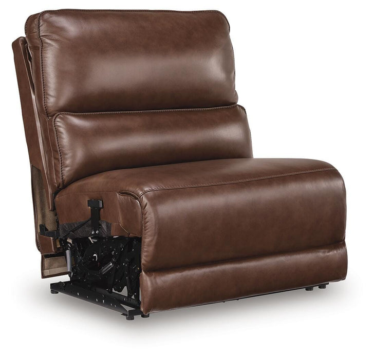 DeepWakes Reclining Sectional with Storage Console - MI Hometown Furnishings (MI)*