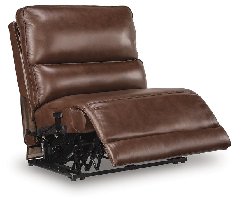 DeepWakes Reclining Sectional with Storage Console - MI Hometown Furnishings (MI)*