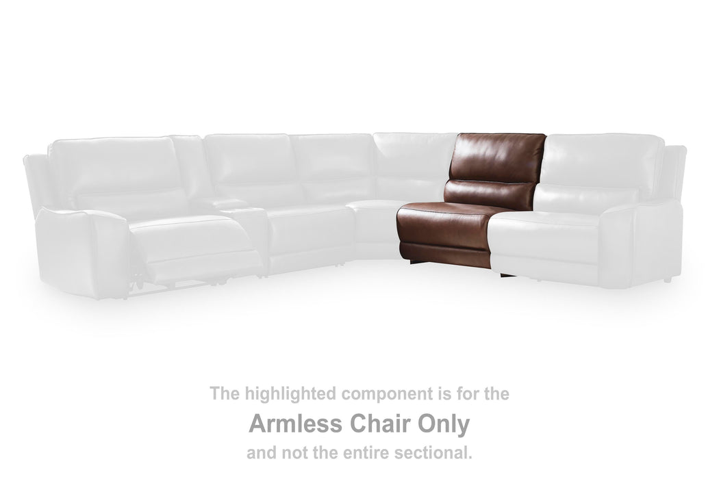 DeepWakes Reclining Sectional with Storage Console - MI Hometown Furnishings (MI)*