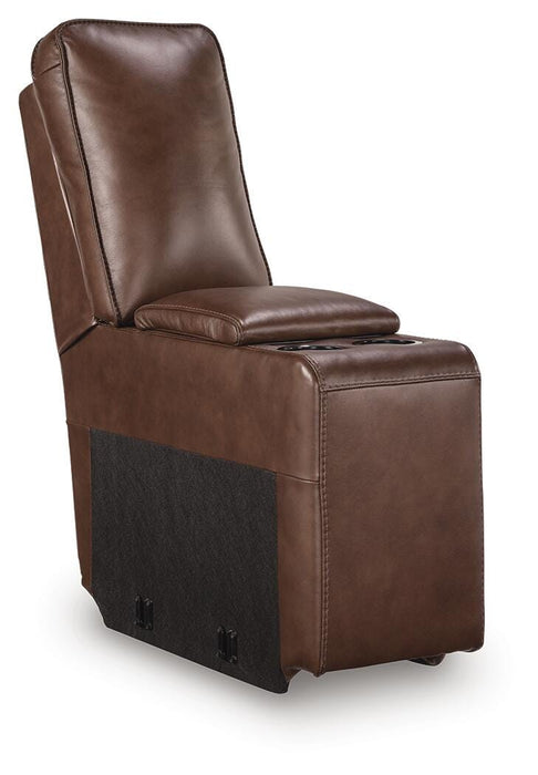 DeepWakes Reclining Sectional with Storage Console - MI Hometown Furnishings (MI)*