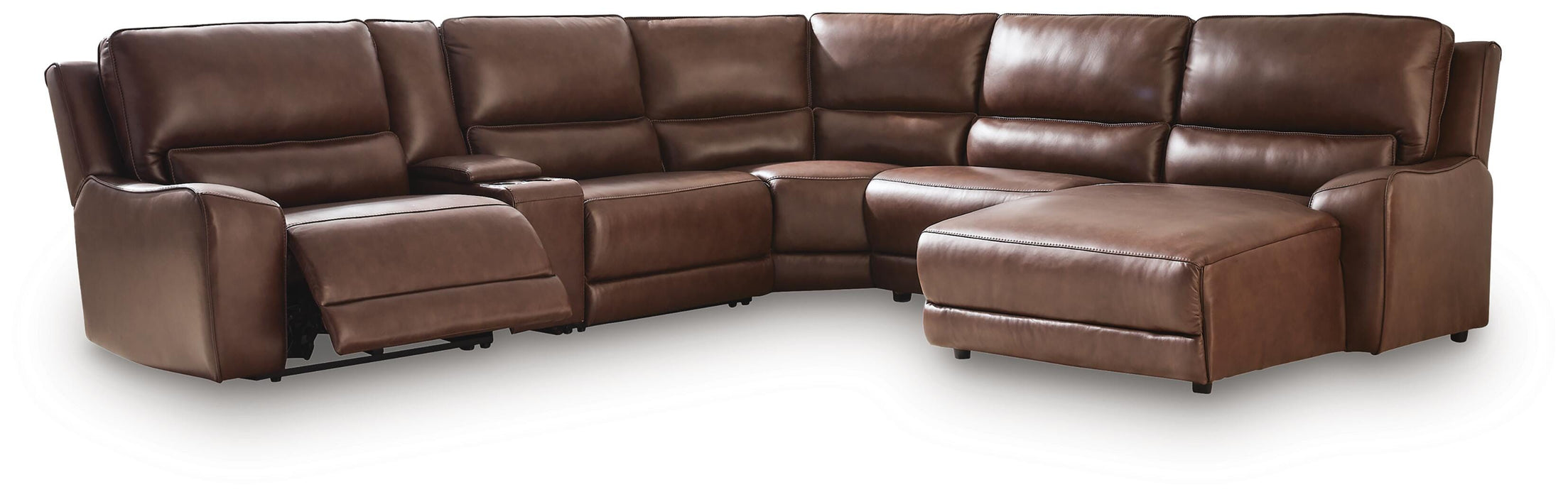 DeepWakes Power Reclining Sectional with Chaise - MI Hometown Furnishings (MI)*