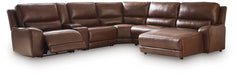 DeepWakes Power Reclining Sectional with Chaise - MI Hometown Furnishings (MI)*