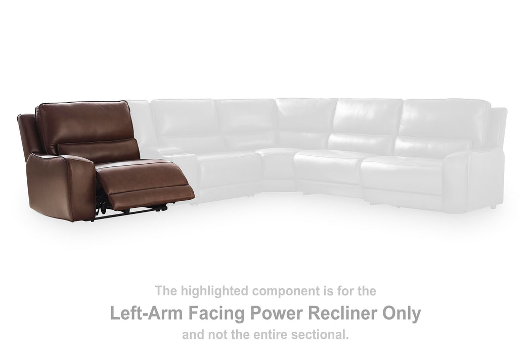 DeepWakes Power Reclining Sectional with Chaise - MI Hometown Furnishings (MI)*