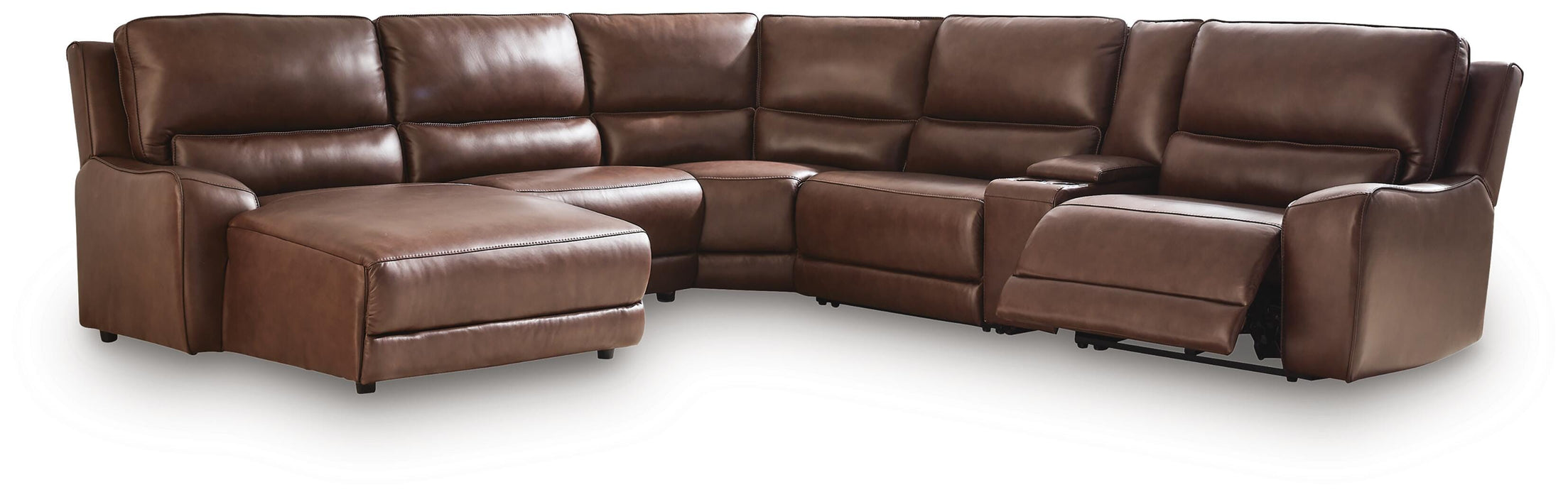 DeepWakes Power Reclining Sectional with Chaise - MI Hometown Furnishings (MI)*