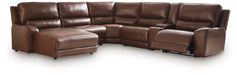 DeepWakes Power Reclining Sectional with Chaise - MI Hometown Furnishings (MI)*