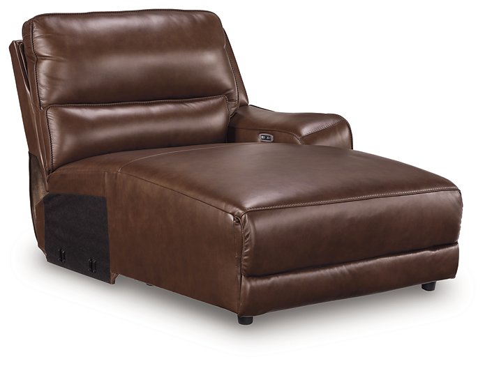DeepWakes Power Reclining Sectional with Chaise - MI Hometown Furnishings (MI)*
