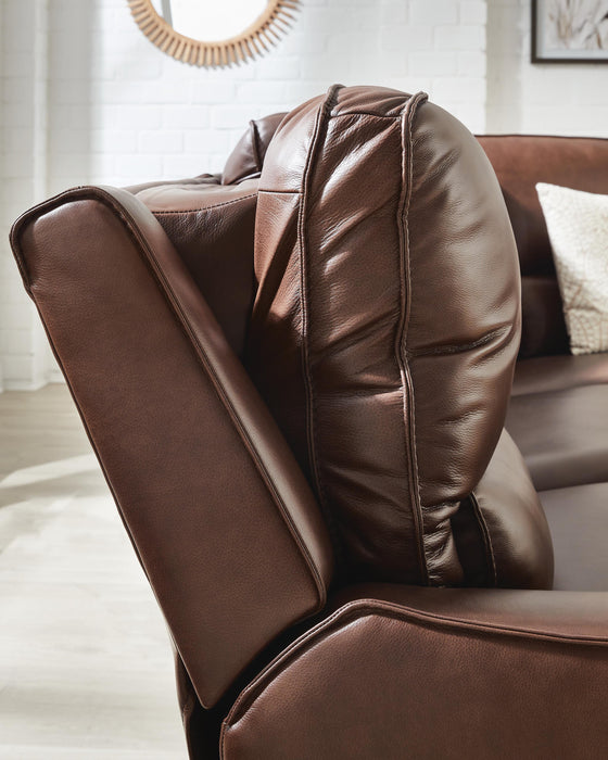 DeepWakes Power Reclining Sectional with Chaise - MI Hometown Furnishings (MI)*