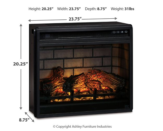 Entertainment Accessories Electric Infrared Fireplace Insert - MI Hometown Furnishings (MI)*