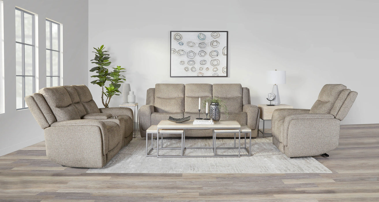 Parker Living Penfield - Frappe Power Reclining Sofa Loveseat and Recliner