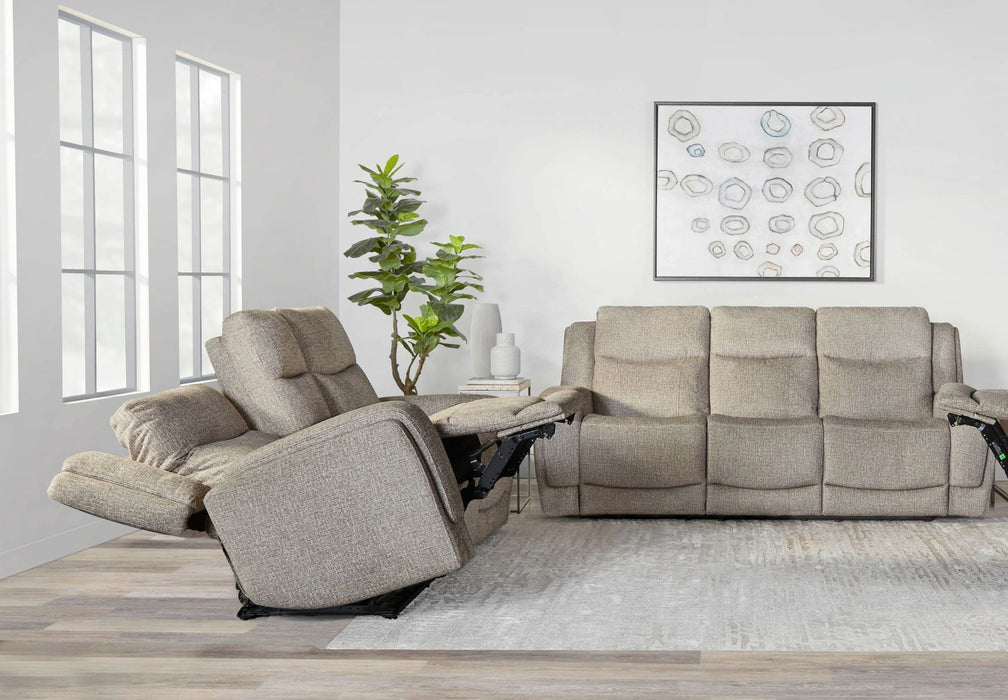 Parker Living Penfield - Frappe Power Reclining Sofa and Loveseat