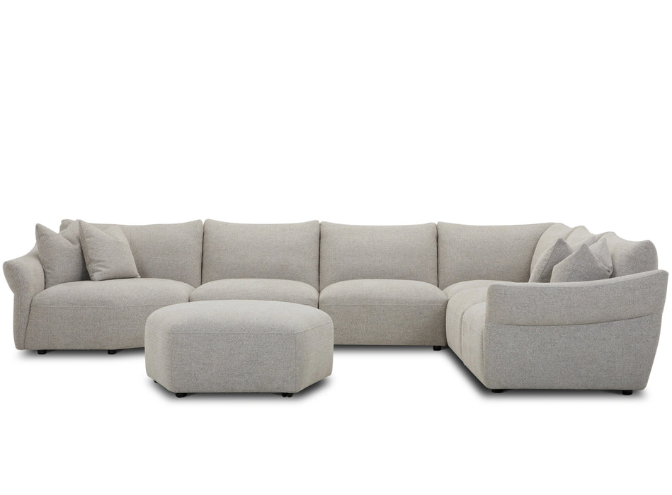 Parker Living Playful - Canes Cobblestone 6 Piece Modular Sectional