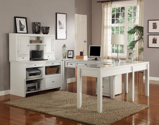 Parker House Boca U Shape Desk with Credenza File and Hutch